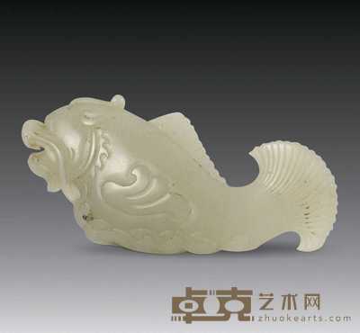 清 青玉鱼形珮 长7.5cm